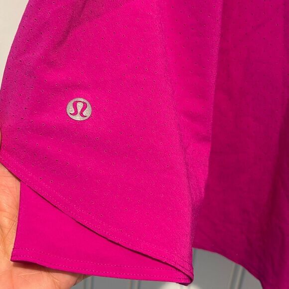 Lululemon Court Rival Perforated HR Skirt Long Size 4‎ Purple Highlight - Picture 4 of 9